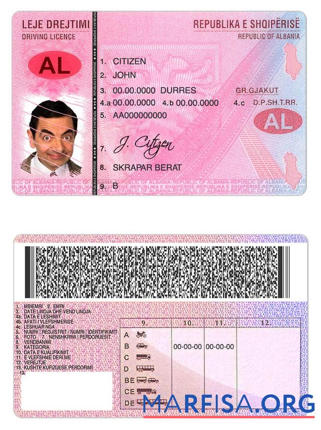 Blank Albania DL (2005 2015) download for verification